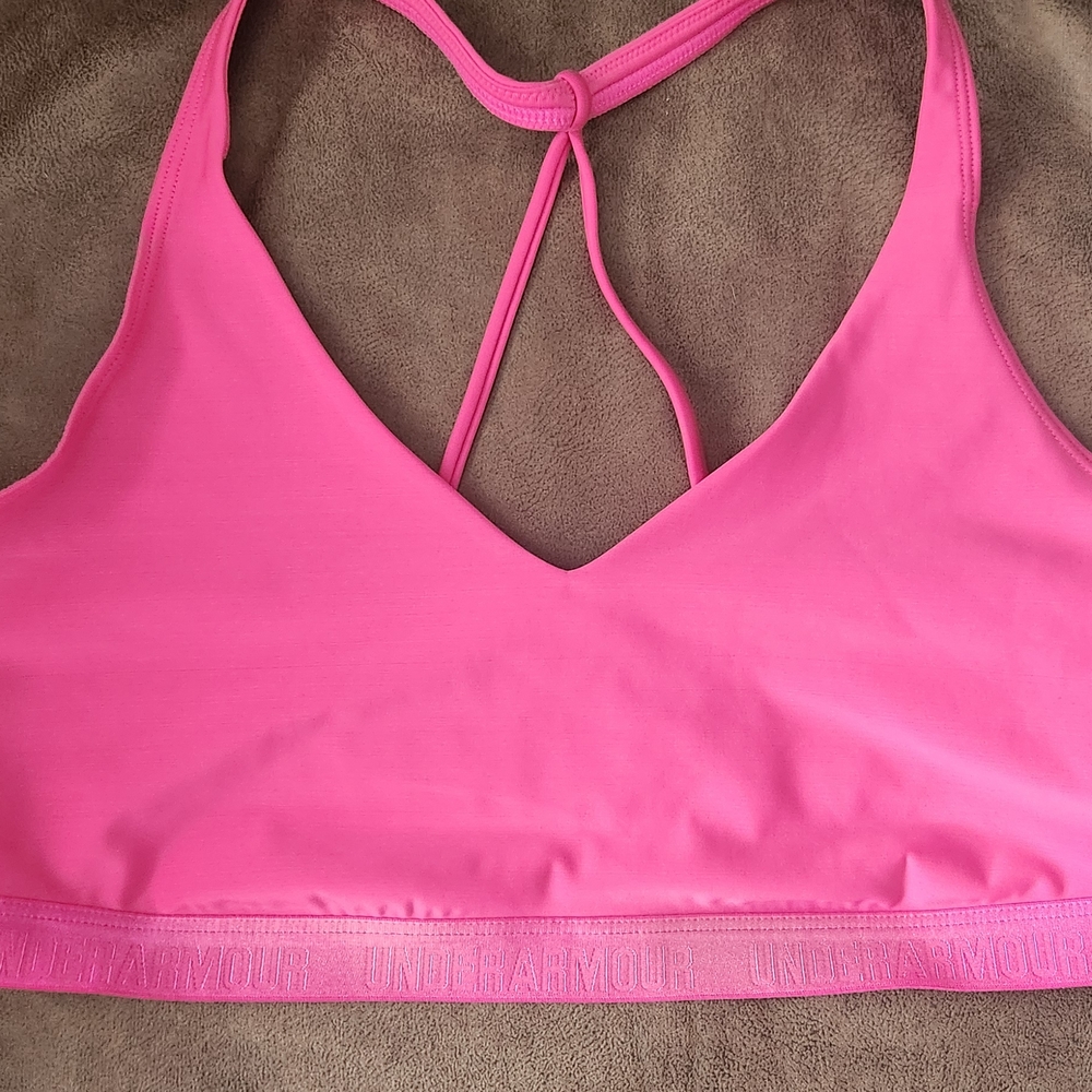 Under Armour Bright Pink Sports Bra